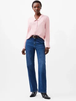 French Connection Tops|Shirts-Cecile Crepe Pin Tucks Shirt