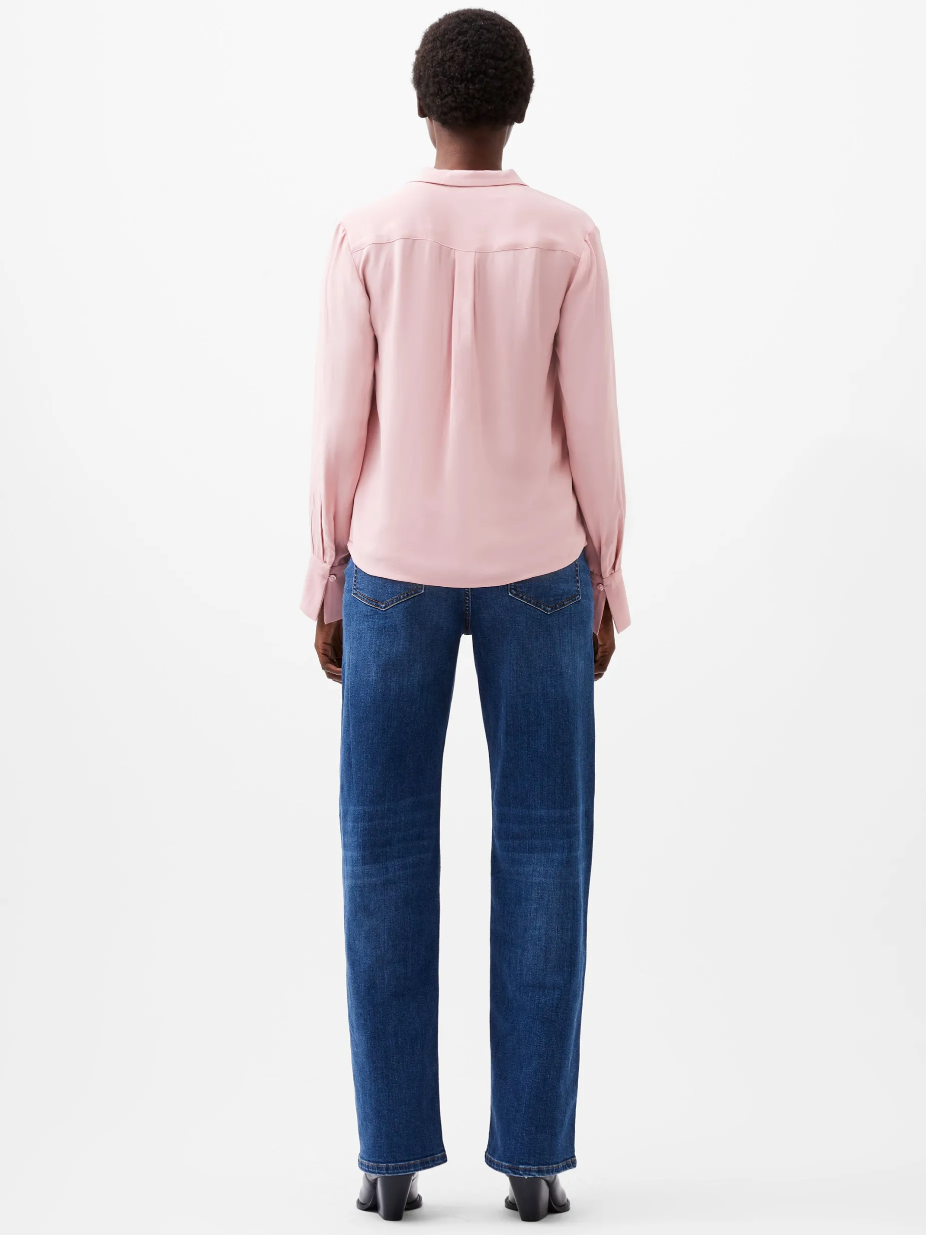 French Connection Tops|Shirts-Cecile Crepe Pin Tucks Shirt