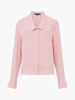 French Connection Tops|Shirts-Cecile Crepe Pin Tucks Shirt