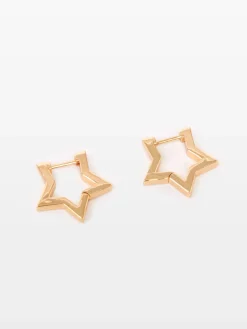 Women French Connection Jewellery|Jewellery-Chunky Star Hoop Earrings
