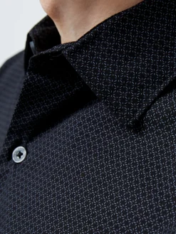 French Connection Shirts-Classic Collar Printed Shirt