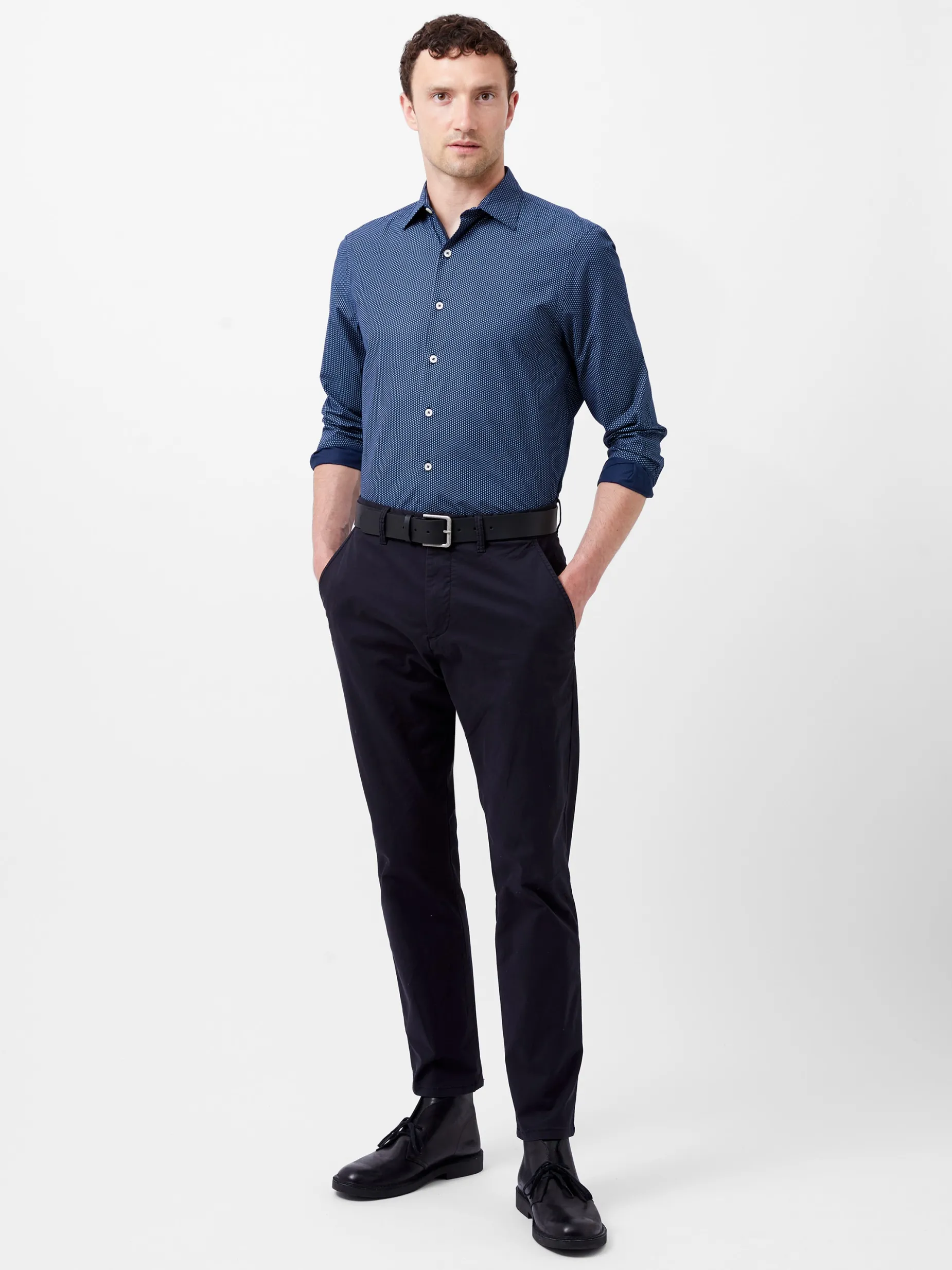 French Connection Shirts-Classic Collar Printed Shirt