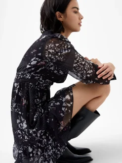 French Connection Dresses|Mini Dresses-Collage Hallie Crinkle Mini Dress