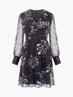French Connection Dresses|Mini Dresses-Collage Hallie Crinkle Mini Dress