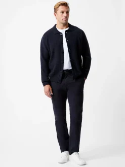 French Connection Knitwear-Collared Button-Down Knit Cardigan