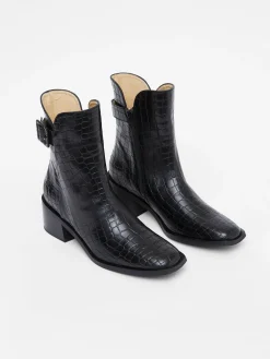 Women French Connection Shoes|Shoes-Connic Croc Ankle Boots