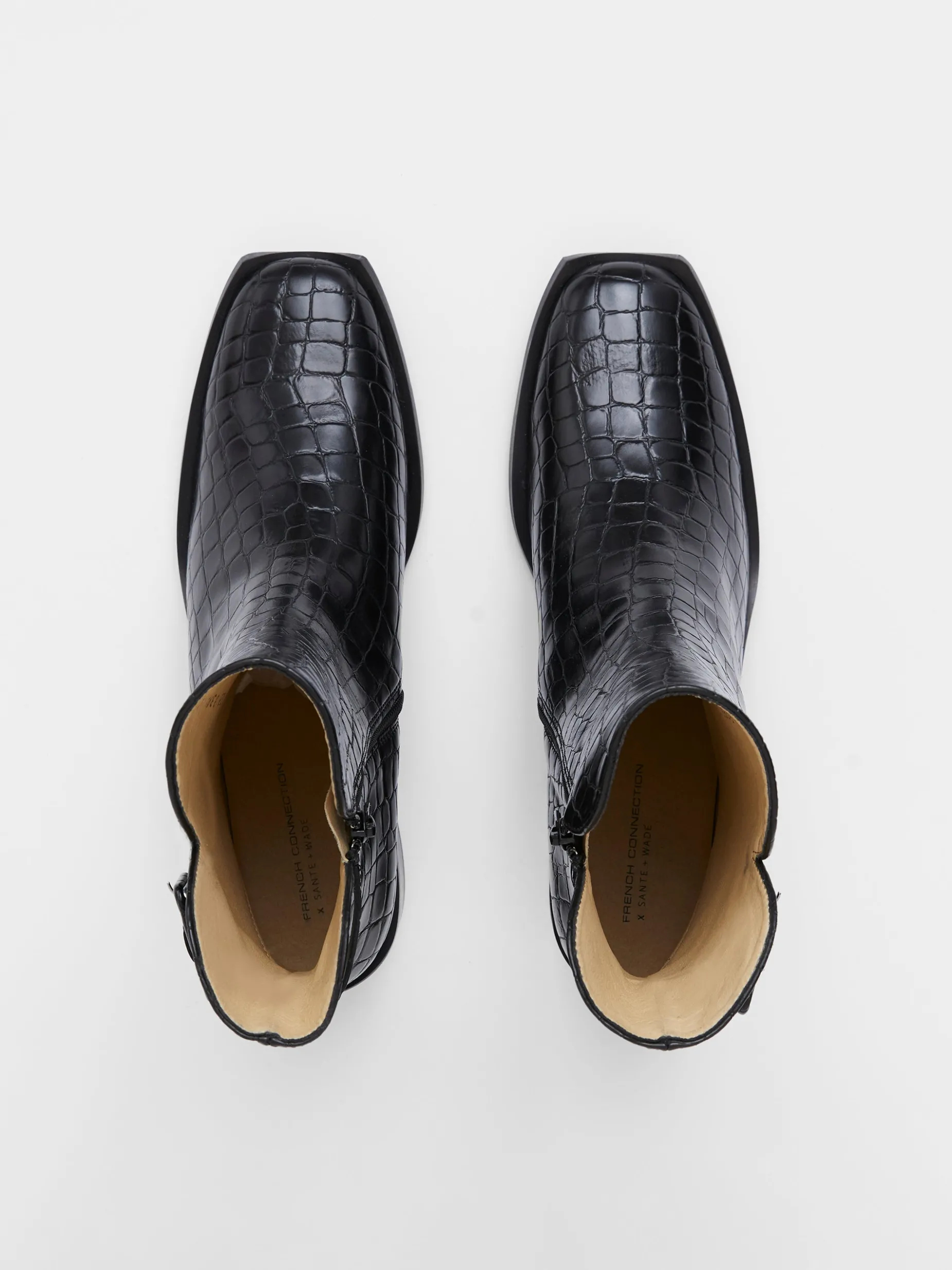 Women French Connection Shoes|Shoes-Connic Croc Ankle Boots
