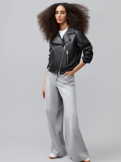 French Connection Coats & Jackets|Co-Ords-Connie Leather Biker Jacket