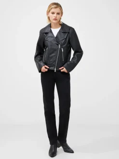 French Connection Coats & Jackets|Co-Ords-Connie Leather Biker Jacket