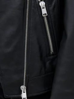 French Connection Coats & Jackets|Co-Ords-Connie Leather Biker Jacket