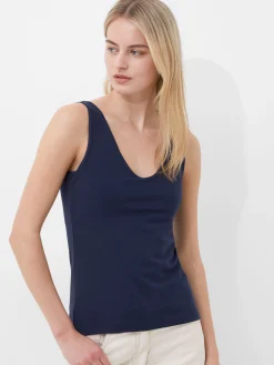 French Connection Tops-Cotton Organic Stretch Tank Top