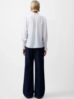 French Connection Tops-Crepe Light High Neck Long Sleeve Top