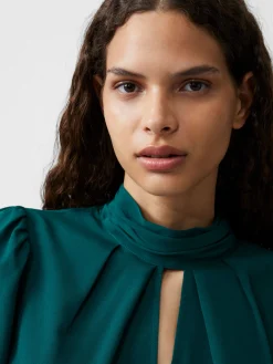 French Connection Tops|Jeans & A Nice Top-Crepe Light High Neck Long Sleeve Top