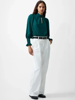 French Connection Tops|Jeans & A Nice Top-Crepe Light High Neck Long Sleeve Top