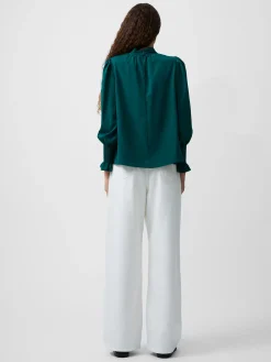 French Connection Tops|Jeans & A Nice Top-Crepe Light High Neck Long Sleeve Top