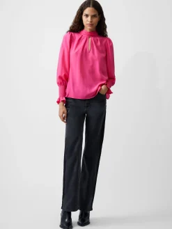 French Connection Tops|Jeans & A Nice Top-Crepe Light High Neck Long Sleeve Top