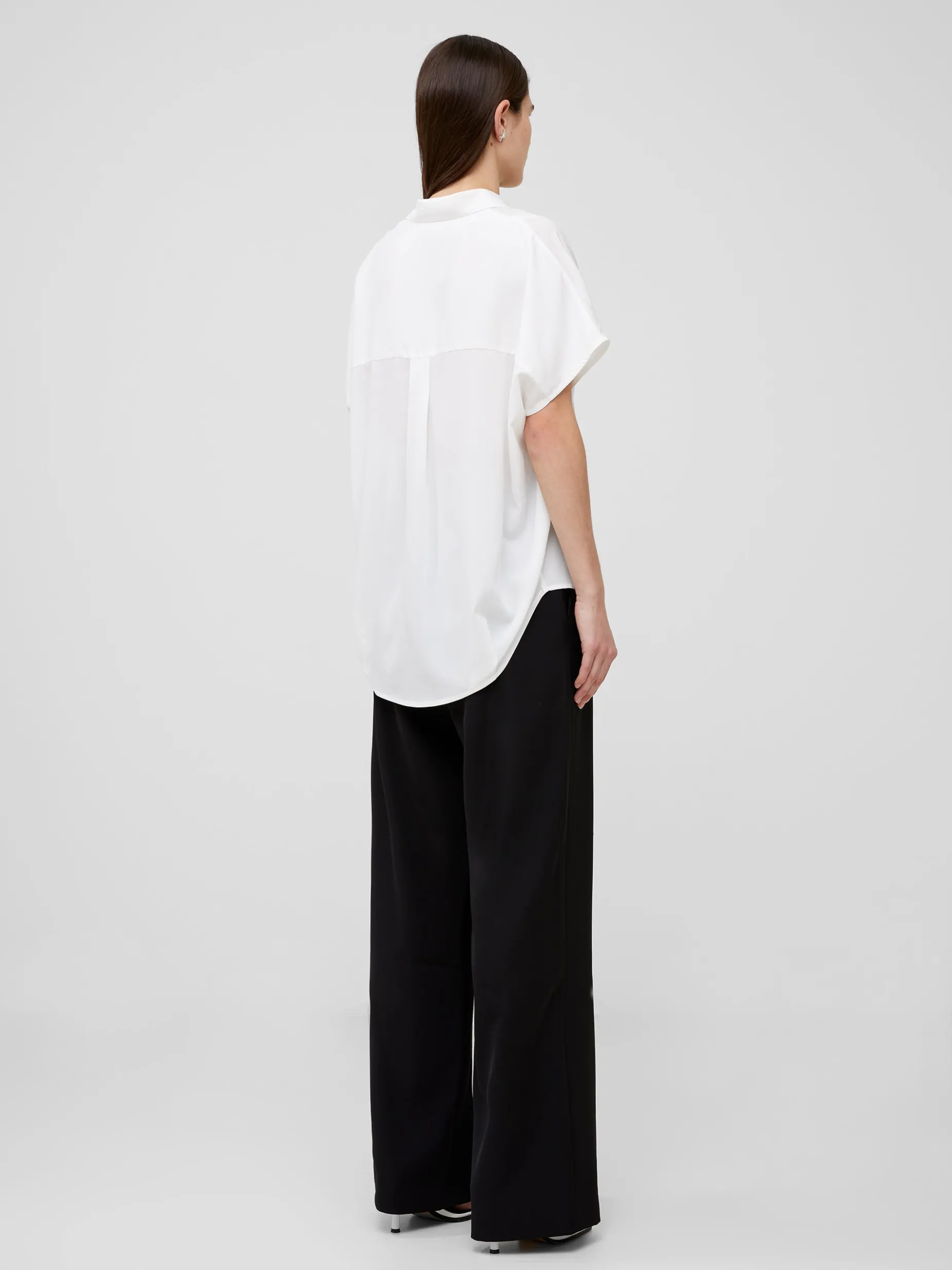 French Connection Tops|Shirts-Crepe Light Recycled Popover Shirt