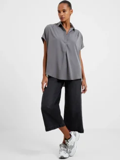 French Connection Tops|Shirts-Crepe Light Recycled Popover Shirt