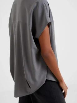 French Connection Tops|Shirts-Crepe Light Recycled Popover Shirt