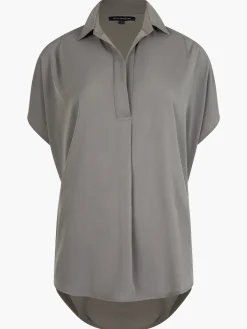 French Connection Tops|Shirts-Crepe Light Recycled Popover Shirt