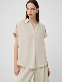 French Connection Tops|Shirts-Crepe Light Recycled Popover Shirt