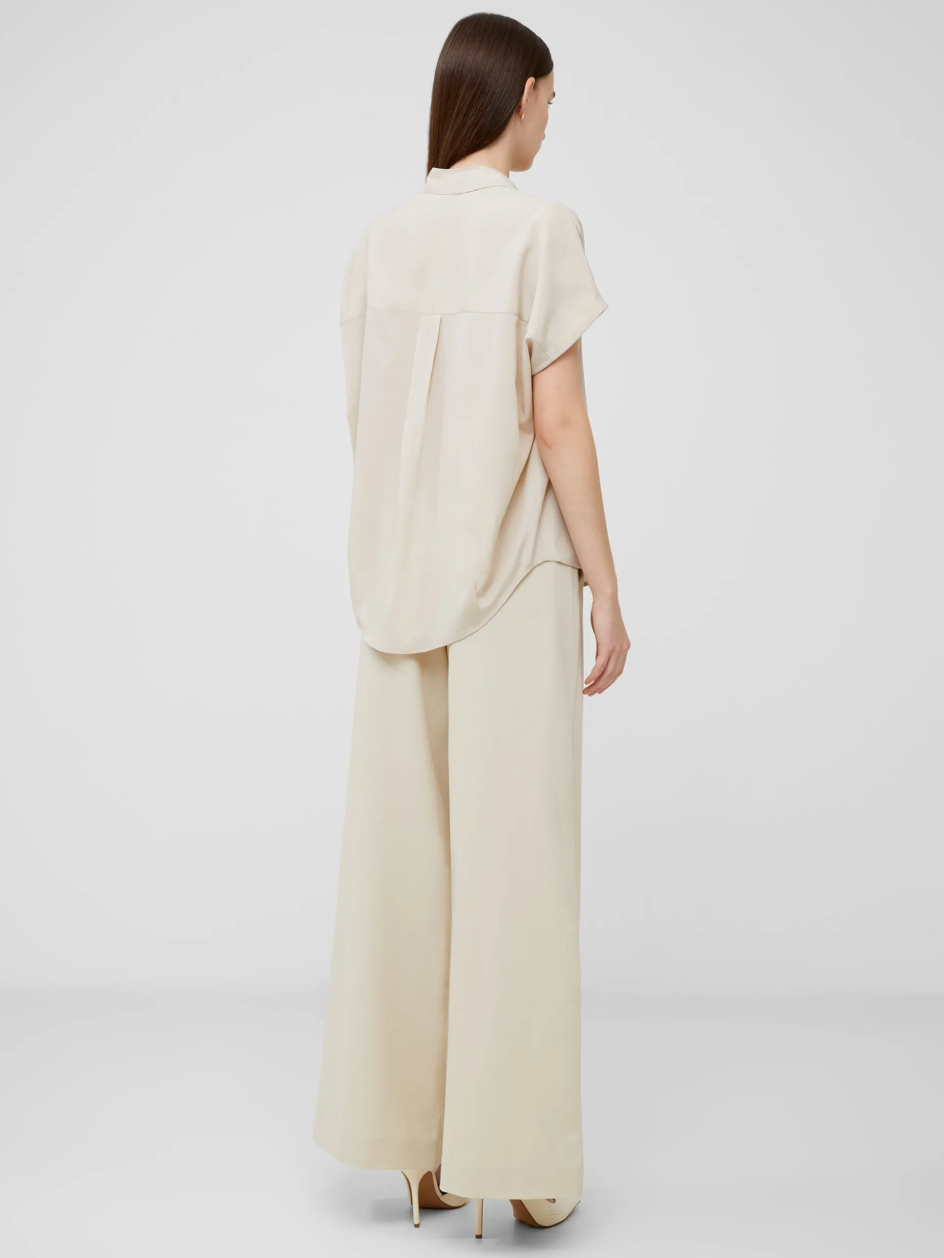 French Connection Tops|Shirts-Crepe Light Recycled Popover Shirt