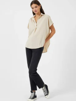 French Connection Tops|Shirts-Crepe Light Recycled Popover Shirt