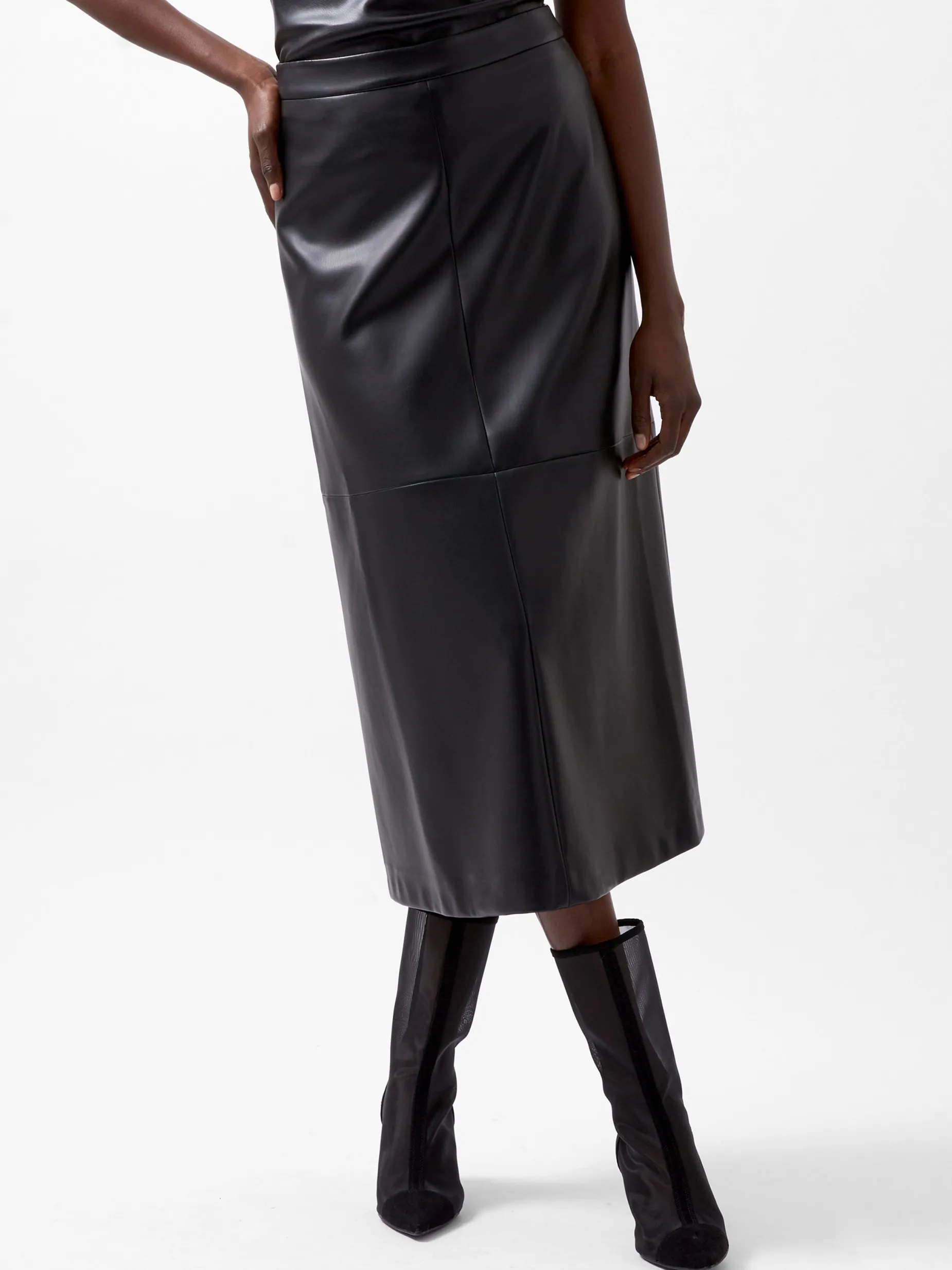 French Connection Skirts & Shorts|Co-Ords-Crolenda PU Midi Skirt