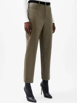 French Connection Trousers-Crolenda PU Tapered Trousers