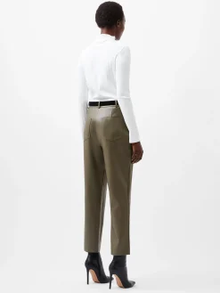 French Connection Trousers-Crolenda PU Tapered Trousers