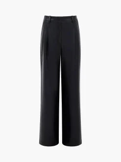 French Connection Trousers-Crolenda PU Wide Leg Trousers
