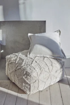 French Connection Cushions|Pouffes & Floor Cushions-Dawn Tufted Pouffe