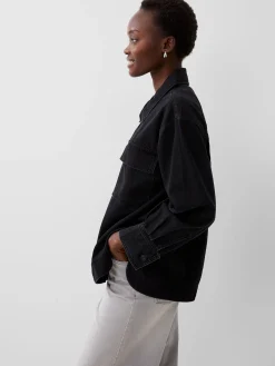 French Connection Tops|Shirts-Denver Denim Oversized Shacket