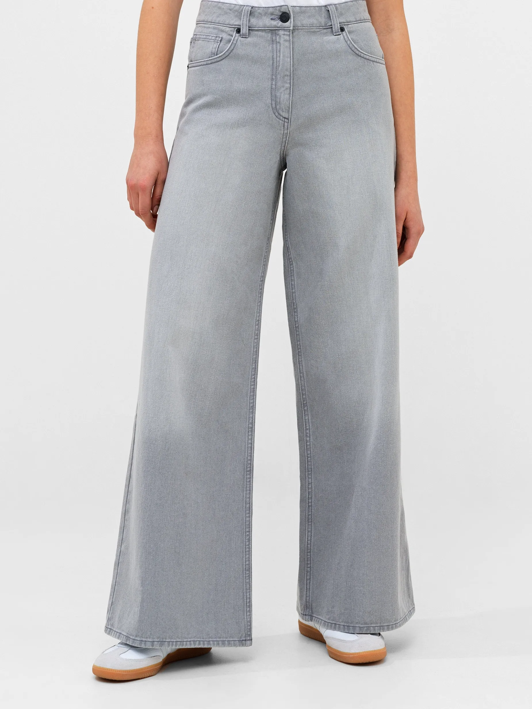 French Connection Jeans & A Nice Top-Denver Denim Relaxed Wide Leg Jeans 34 Inch