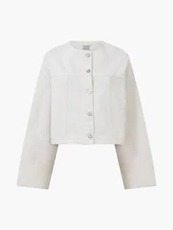 French Connection Coats & Jackets|Co-Ords-Denver Denim Relaxed Wide Sleeve Jacket