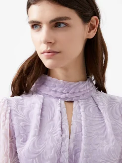 French Connection Tops-Diandra Devore Long Sleeve High Neck Top