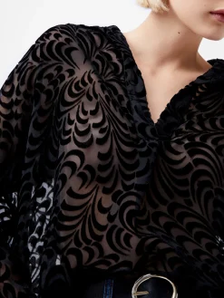 French Connection Tops|Shirts-Diandra Devore Long Sleeve Popover Shirt