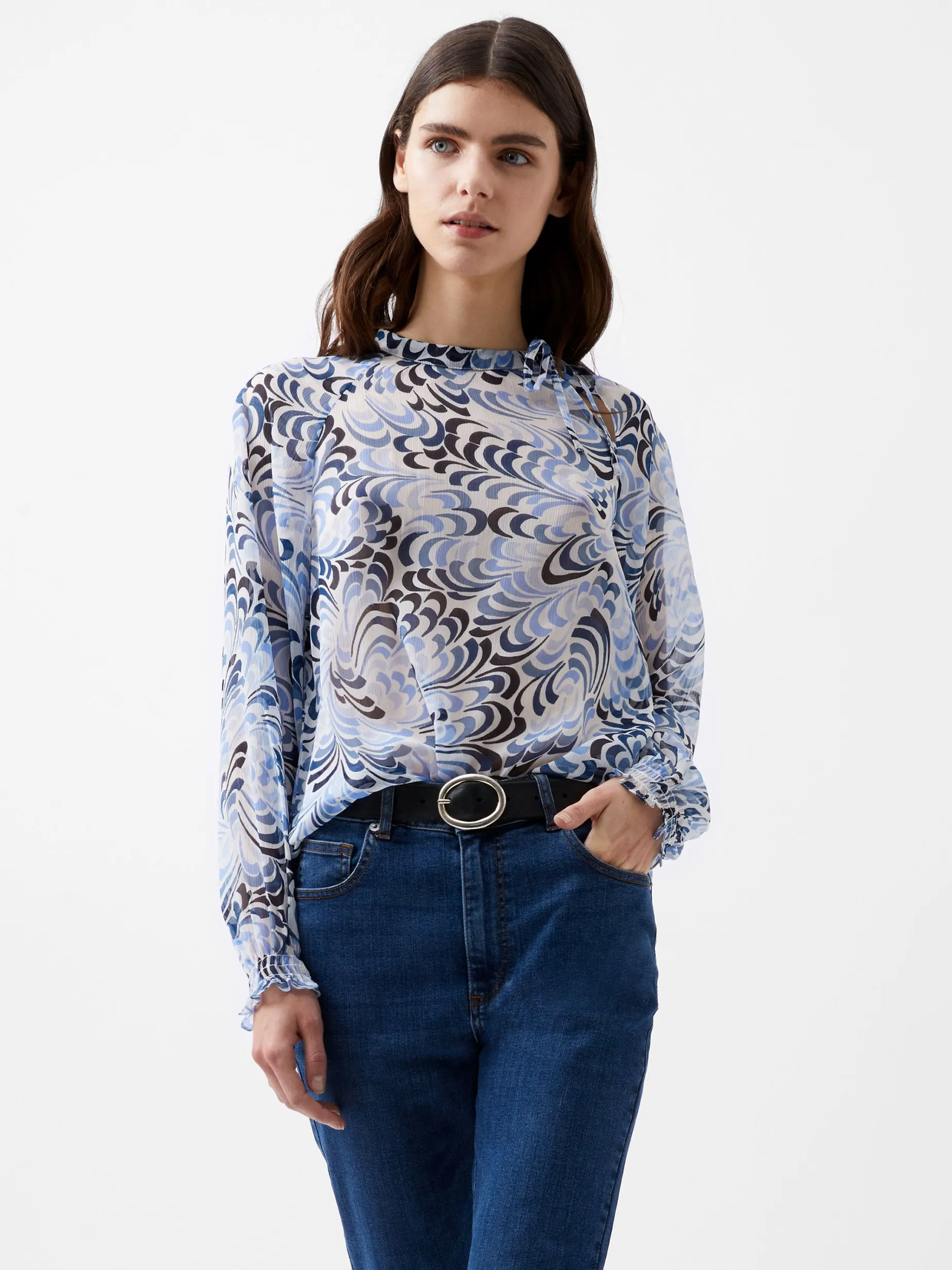 French Connection Tops|Jeans & A Nice Top-Diandra Hallie Crinkle Blouse