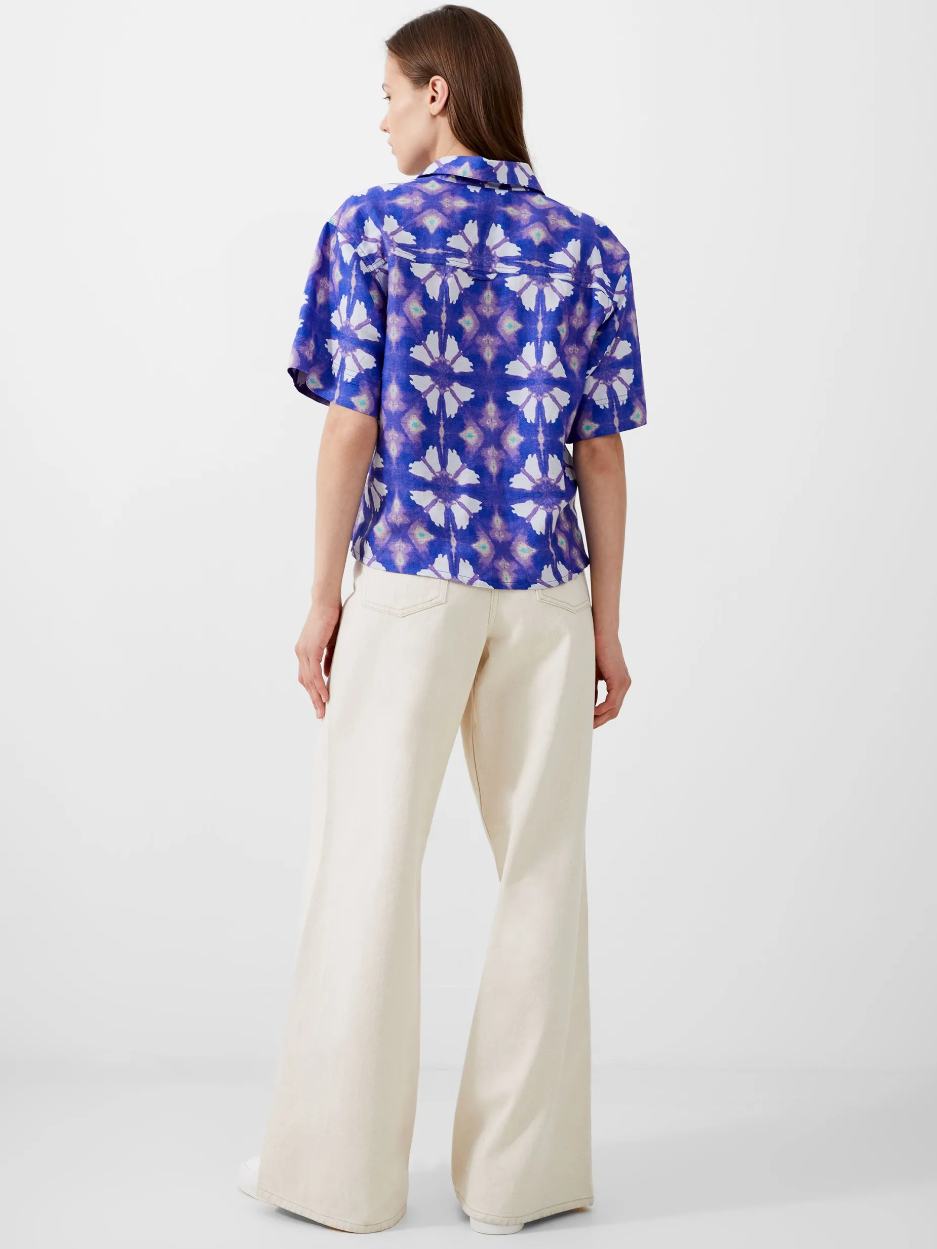 French Connection Co-Ords-Dory Birdie Linen Short Sleeve Shirt