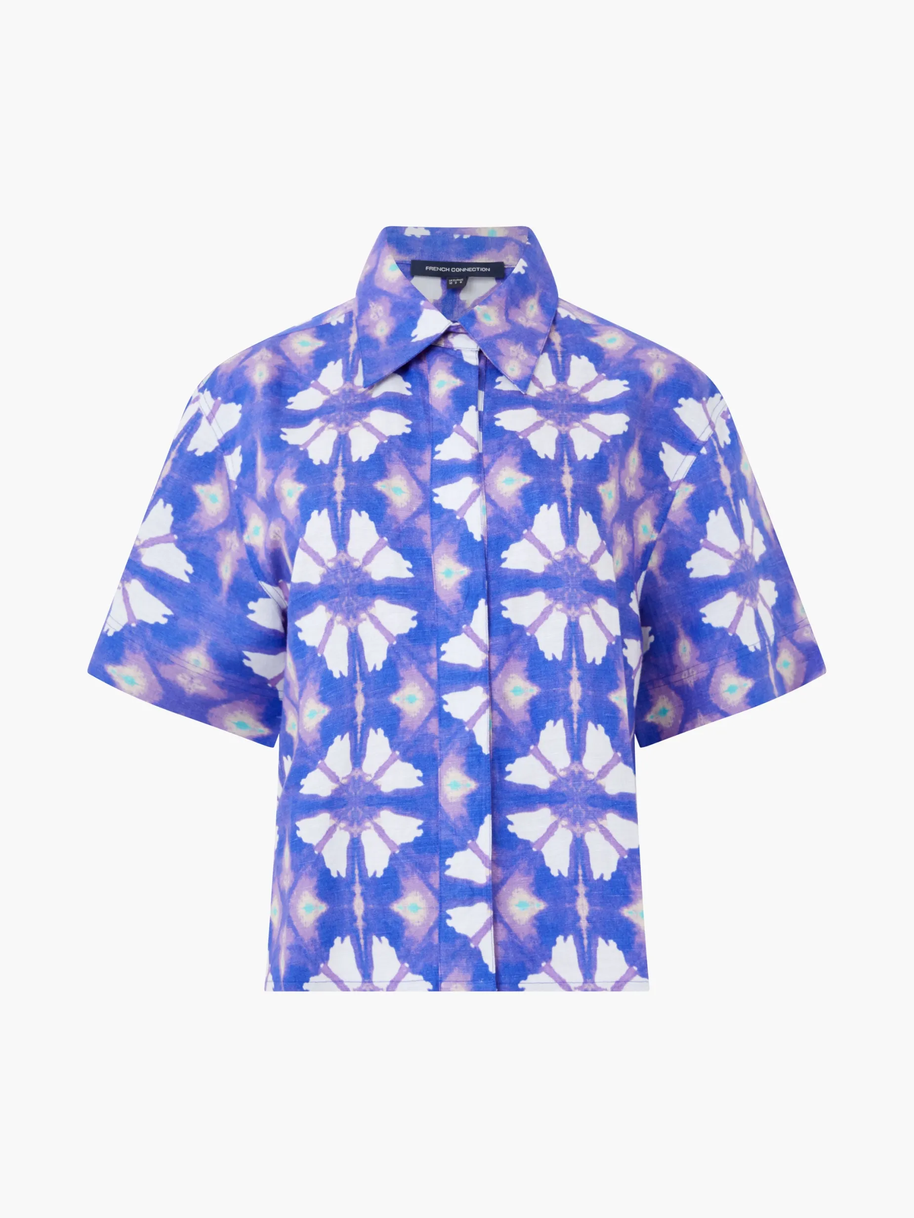 French Connection Co-Ords-Dory Birdie Linen Short Sleeve Shirt