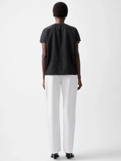 French Connection Tops-Dotty Spot Abeny Crew Neck Top