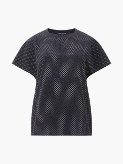 French Connection Tops-Dotty Spot Abeny Crew Neck Top