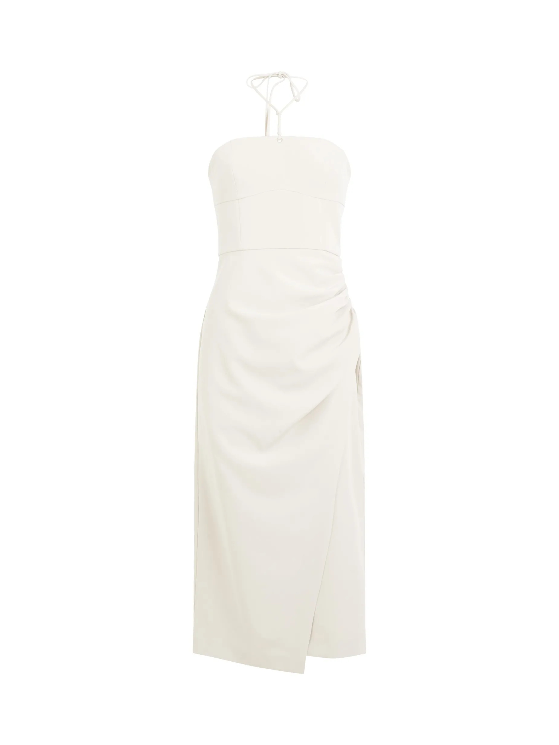 French Connection Party Dresses-Echo Crepe Halterneck Midi Dress