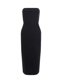 French Connection Party Dresses-Echo Crepe Strapless Midi Dress