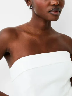 French Connection Party Dresses-Echo Crepe Strapless Midi Dress