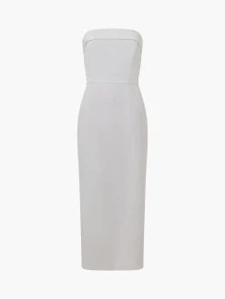 French Connection Party Dresses-Echo Crepe Strapless Midi Dress