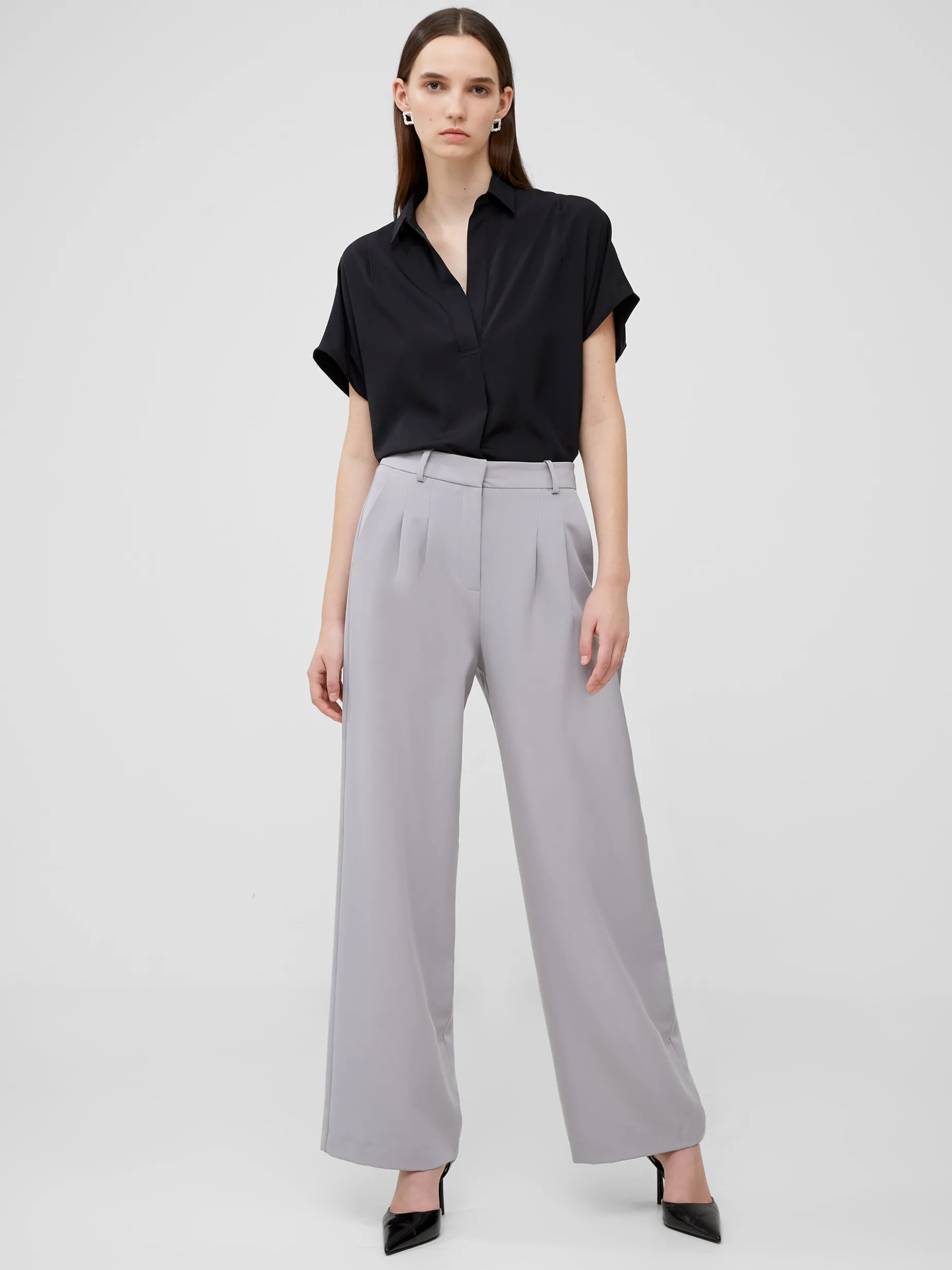 Women French Connection Trousers|Suits-Echo Crepe Trousers