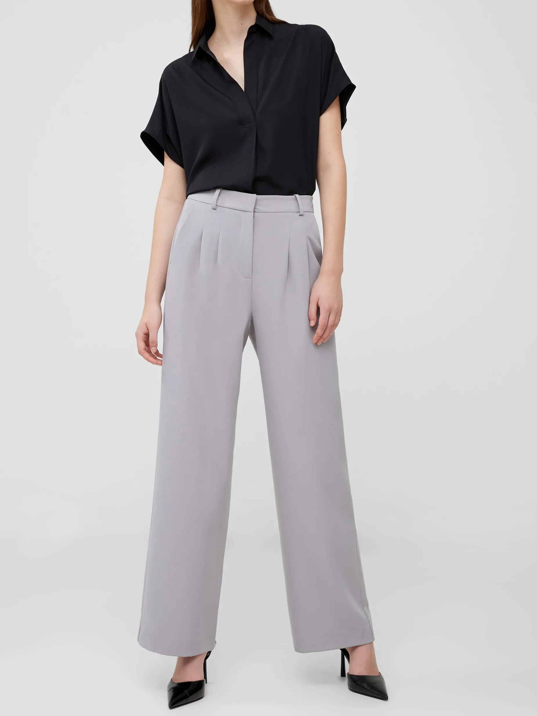 Women French Connection Trousers|Suits-Echo Crepe Trousers