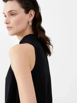 French Connection Party Dresses-Echo Sleeveless Keyhole Mini Dress