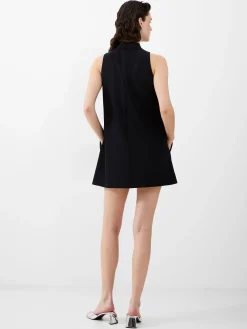 French Connection Party Dresses-Echo Sleeveless Keyhole Mini Dress